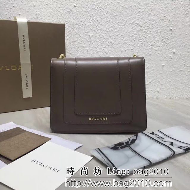 BVLGARI寶格麗 進口牛皮 時尚百搭 小號 鏈條單肩斜挎包 34559 FYD1121